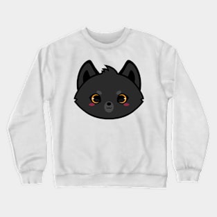 Cute Black Wolf Crewneck Sweatshirt